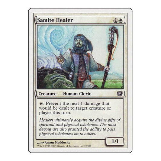 Samite Healer (9ED) #39 Common (Lightly Played) 9th Edition Magic: The Gathering: 2005