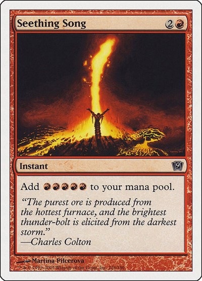 Seething Song (9ED) #216 Common (Moderately Played) 9th Edition Magic: The Gathering: 2005