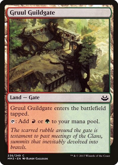 Gruul Guildgate (MM3) #236 Common (Foil Lightly Played) Modern Masters 2017 Magic: The Gathering: 2017