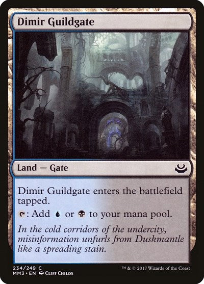 Dimir Guildgate (MM3) #234 Common (Lightly Played) Modern Masters 2017 Magic: The Gathering: 2017