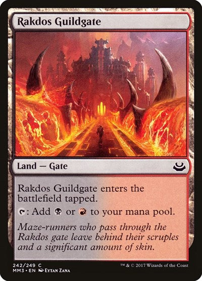 Rakdos Guildgate (MM3) #242 Common (Lightly Played) Modern Masters 2017 Magic: The Gathering: 2017
