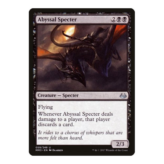 Abyssal Specter (MM3) #59 Uncommon (Lightly Played) Modern Masters 2017 Magic: The Gathering: 2017