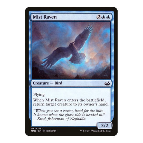 Mist Raven (MM3) #43 Common (Lightly Played) Modern Masters 2017 Magic: The Gathering: 2017