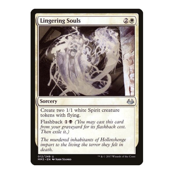 Lingering Souls (MM3) #12 Uncommon (Lightly Played) Modern Masters 2017 Magic: The Gathering: 2017