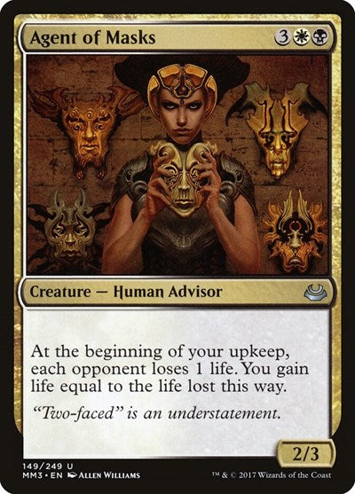 Agent of Masks (MM3) #149 Uncommon (Lightly Played) Modern Masters 2017 Magic: 2017
