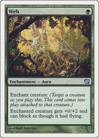 Web (9ED) #281★ Uncommon (Heavily Played) 9th Edition Magic: 2005