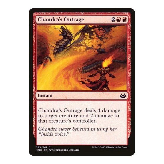 Chandras Outrage (MM3) #92 Common (Lightly Played) Modern Masters 2017 Magic: The Gathering: 2017