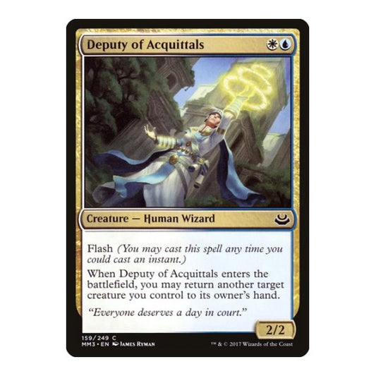 Deputy of Acquittals (MM3) #159 Common (Lightly Played) Modern Masters 2017 Magic: The Gathering: 2017