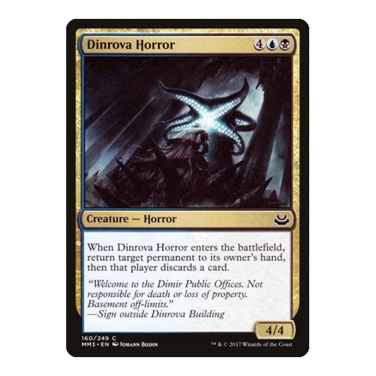 Dinrova Horror (MM3) #160 Common (Lightly Played) Modern Masters 2017 Magic: The Gathering: 2017