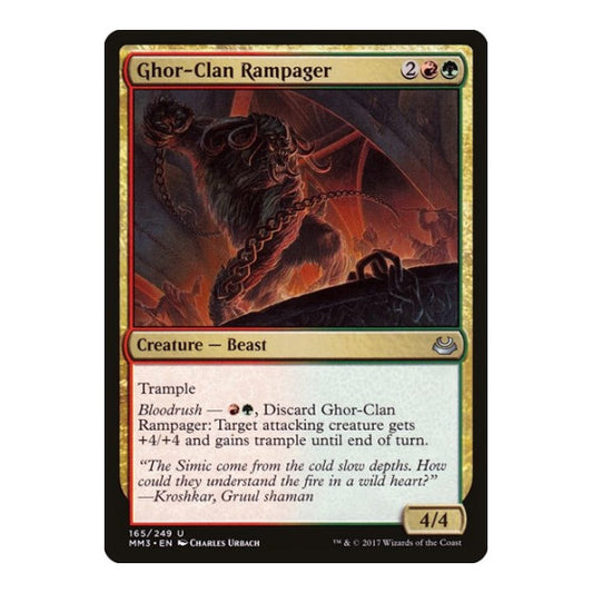 Ghor-Clan Rampager (MM3) #165 Uncommon (Lightly Played) Modern Masters 2017 Magic: The Gathering: 2017