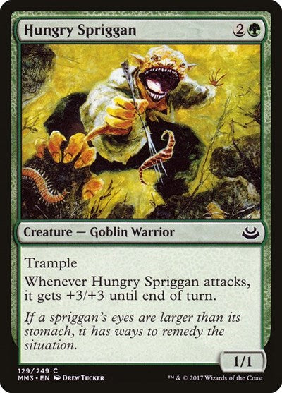 Hungry Spriggan (MM3) #129 Common (Lightly Played) Modern Masters 2017 Magic: 2017