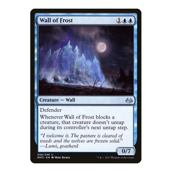 Wall of Frost (MM3) #56 Uncommon (Lightly Played) Modern Masters 2017 Magic: The Gathering: 2017