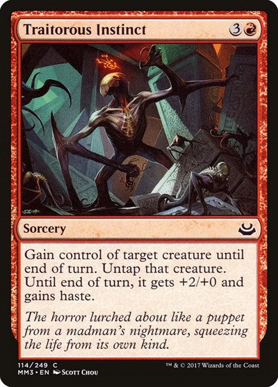 Traitorous Instinct (MM3) #114 Common (Lightly Played) Modern Masters 2017 Magic: The Gathering: 2017