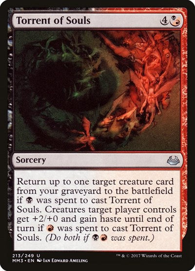 Torrent of Souls (MM3) #213 Uncommon (Lightly Played) Modern Masters 2017 Magic: 2017