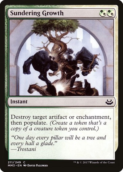 Sundering Growth (MM3) #211 Common (Lightly Played) Modern Masters 2017 Magic: 2017