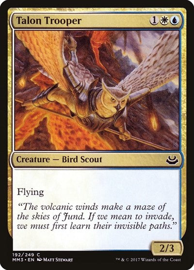 Talon Trooper (MM3) #192 Common (Lightly Played) Modern Masters 2017 Magic: The Gathering: 2017