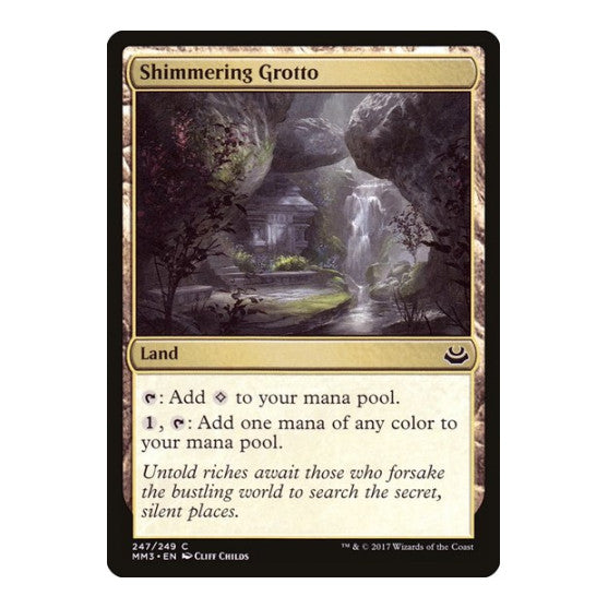 Shimmering Grotto (MM3) #247 Common (Lightly Played) Modern Masters 2017 Magic: The Gathering: 2017