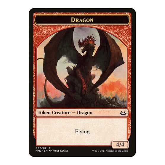 Dragon Token (MM3) #7 T (Lightly Played) Modern Masters 2017 Magic: The Gathering: 2017