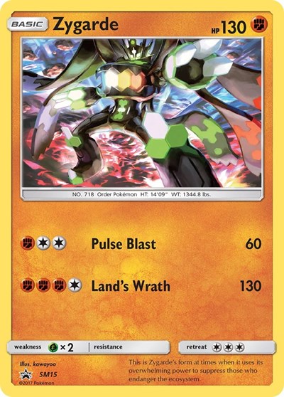 Zygarde - SM15 (SMP) #SM15 Promo (Holofoil Damaged) SM Promos Pokemon: 2016