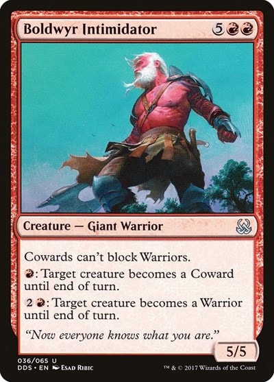 Boldwyr Intimidator (DDS) #36 Uncommon (Lightly Played) Duel Decks: Mind vs. Might Magic: The Gathering: 2017