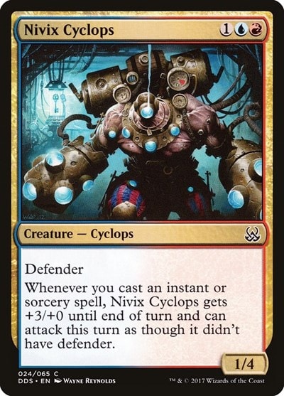 Nivix Cyclops (DDS) #24 Common (Lightly Played) Duel Decks: Mind vs. Might Magic: The Gathering: 2017