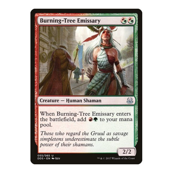 Burning-Tree Emissary (DDS) #55 Uncommon (Lightly Played) Duel Decks: Mind vs. Might Magic: The Gathering: 2017