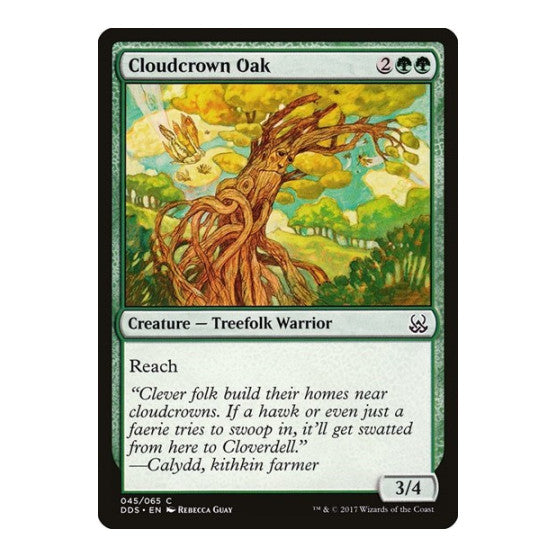 Cloudcrown Oak (DDS) #45 Common (Lightly Played) Duel Decks: Mind vs. Might Magic: The Gathering: 2017