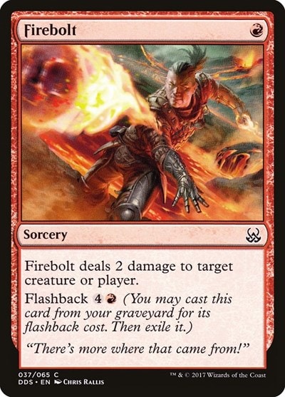 Firebolt (DDS) #37 Common (Lightly Played) Duel Decks: Mind vs. Might Magic: The Gathering: 2017