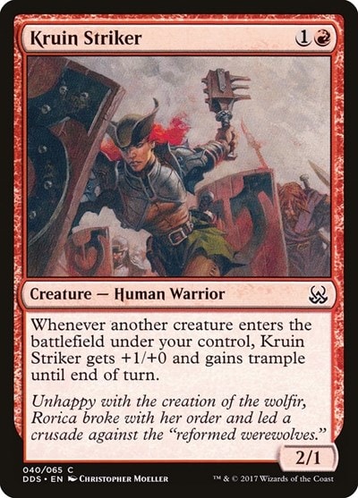 Kruin Striker (DDS) #40 Common (Lightly Played) Duel Decks: Mind vs. Might Magic: The Gathering: 2017