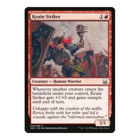 Kruin Striker (DDS) #40 Common (Lightly Played) Duel Decks: Mind vs. Might Magic: The Gathering: 2017