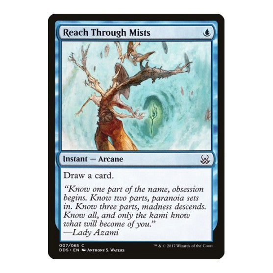 Reach Through Mists (DDS) #7 Common (Lightly Played) Duel Decks: Mind vs. Might Magic: The Gathering: 2017