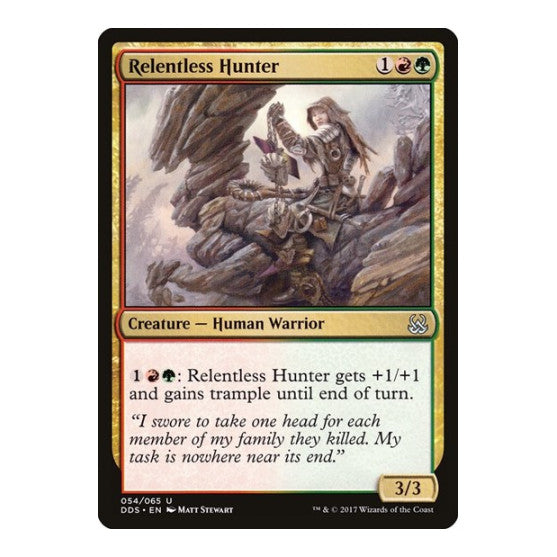 Relentless Hunter (DDS) #54 Uncommon (Lightly Played) Duel Decks: Mind vs. Might Magic: The Gathering: 2017