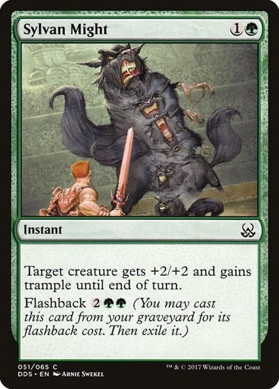 Sylvan Might (DDS) #51 Common (Lightly Played) Duel Decks: Mind vs. Might Magic: The Gathering: 2017