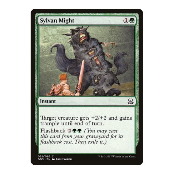 Sylvan Might (DDS) #51 Common (Lightly Played) Duel Decks: Mind vs. Might Magic: The Gathering: 2017