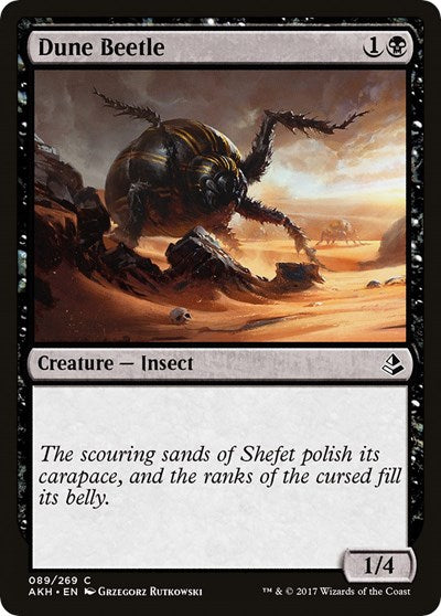 Dune Beetle (AKH) #89 Common (Lightly Played) Amonkhet Magic: The Gathering: 2017