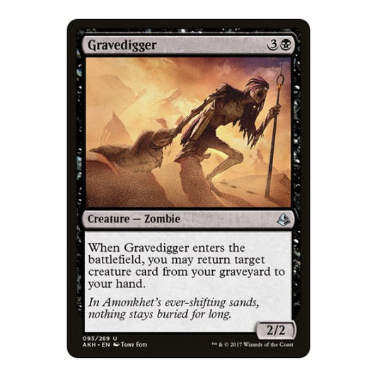 Gravedigger (AKH) #93 Uncommon (Lightly Played) Amonkhet Magic: The Gathering: 2017