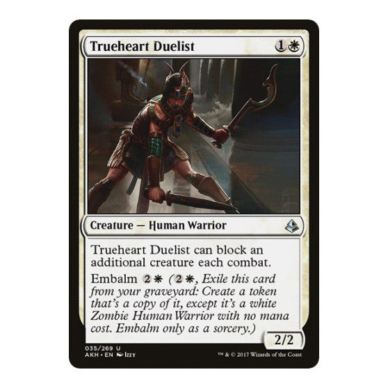 Trueheart Duelist (AKH) #35 Uncommon (Lightly Played) Amonkhet Magic: The Gathering: 2017