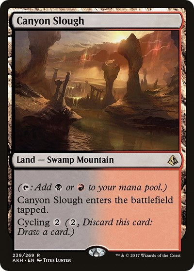 Canyon Slough (AKH) #239 Rare Amonkhet Magic: The Gathering: 2017