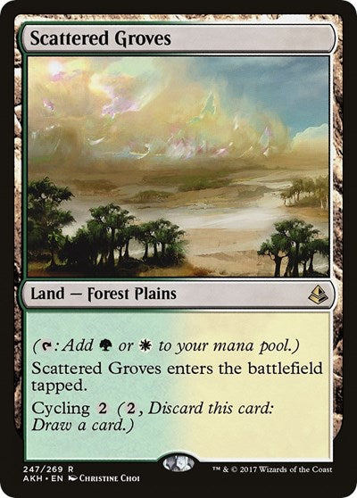 Scattered Groves (AKH) #247 Rare (Moderately Played) Amonkhet Magic: 2017