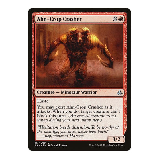 Ahn Crop Crasher (AKH) #117 Uncommon (Lightly Played) Amonkhet Magic: The Gathering: 2017