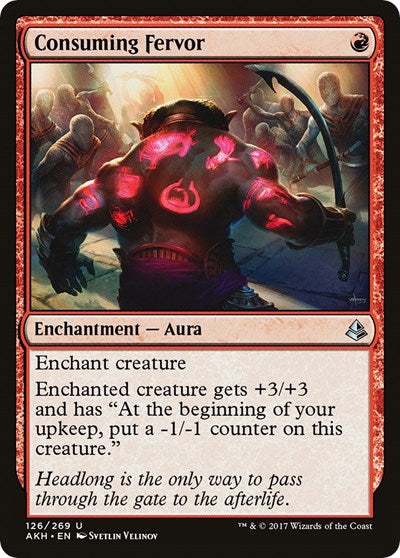 Consuming Fervor (AKH) #126 Uncommon (Lightly Played) Amonkhet Magic: The Gathering: 2017