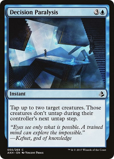 Decision Paralysis (AKH) #50 Common (Lightly Played) Amonkhet Magic: The Gathering: 2017