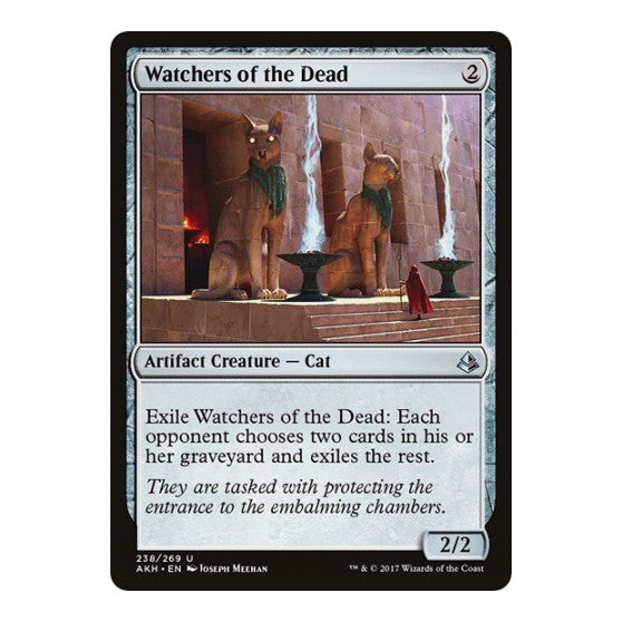 Watchers of the Dead (AKH) #238 Uncommon (Foil Lightly Played) Amonkhet Magic: The Gathering: 2017