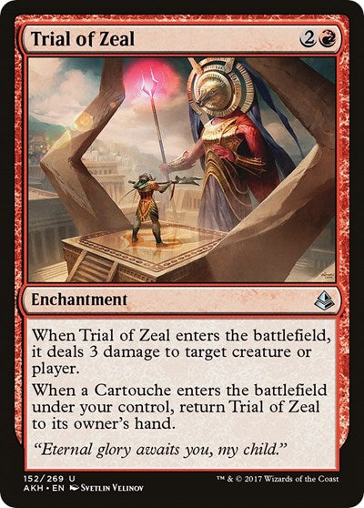Trial of Zeal (AKH) #152 Uncommon (Lightly Played) Amonkhet Magic: The Gathering: 2017