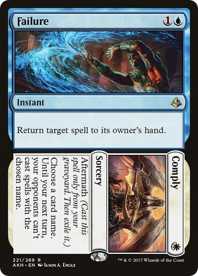Failure Comply (AKH) #221 Rare (Lightly Played) Amonkhet Magic: The Gathering: 2017