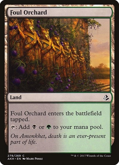 Foul Orchard (AKH) #279 Common (Lightly Played) Amonkhet Magic: The Gathering: 2017