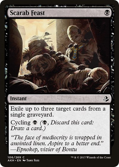 Scarab Feast (AKH) #106 Common (Lightly Played) Amonkhet Magic: The Gathering: 2017