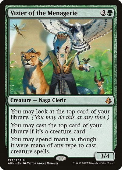 Vizier of the Menagerie (AKH) #192 Mythic Rare (Lightly Played) Amonkhet Magic: 2017