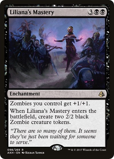 Lilianas Mastery (AKH) #98 Rare (Lightly Played) Amonkhet Magic: The Gathering: 2017