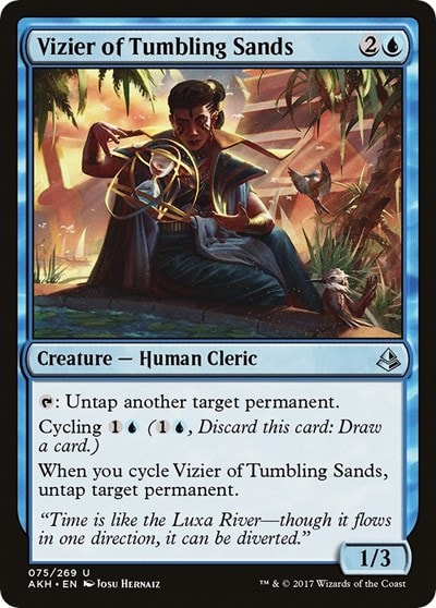 Vizier of Tumbling Sands (AKH) #75 Uncommon (Lightly Played) Amonkhet Magic: The Gathering: 2017